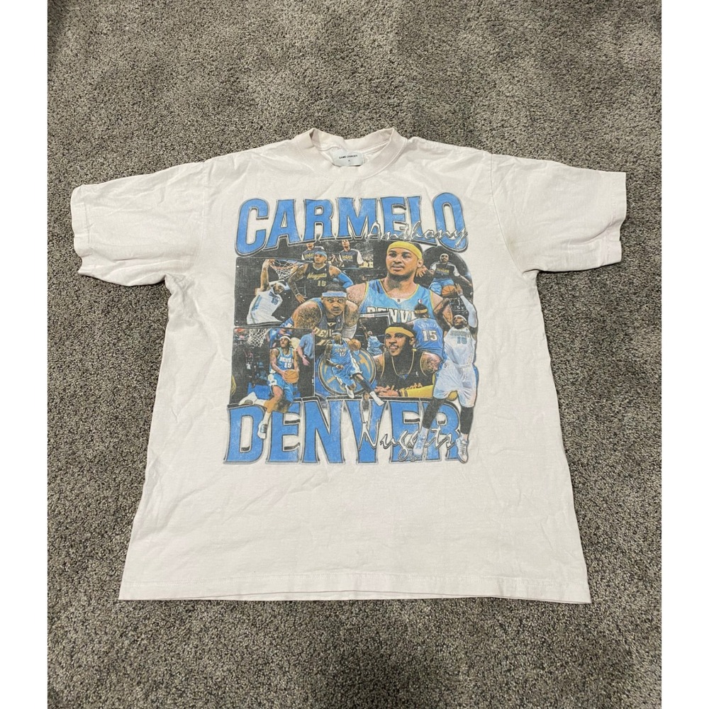 Game Changer Carmelo Anthony Denver Nuggets T-Shirt Mens XL White Fair Graphic